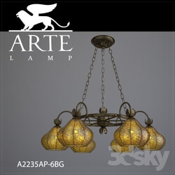 Ceiling light - Chandelier ArteLamp A2235LM-6BG 