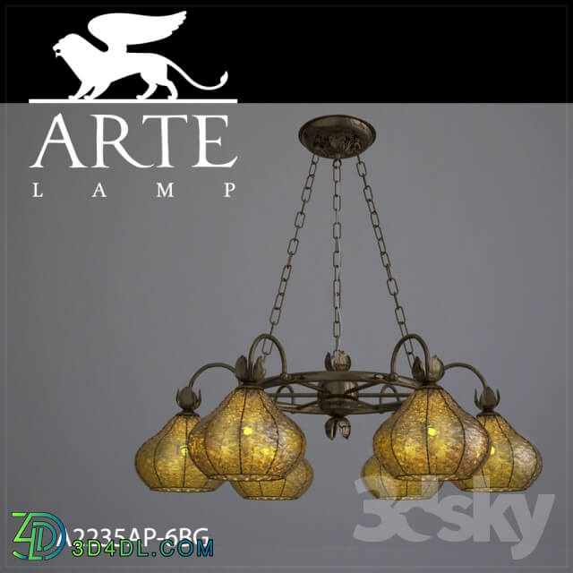 Ceiling light - Chandelier ArteLamp A2235LM-6BG