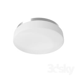 Ceiling light - 93633 LED downlight fitting. BERAMO with remote control_ 18W _LED__ Ø380_ steel _ plastic white 