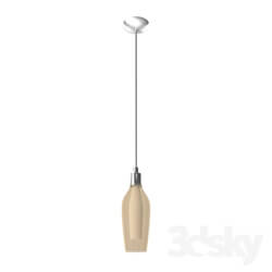 Ceiling light - 95391 LED suspension PONTEVEDRA_ 1x2_5W _G9__ Ø105_ steel_ nickel matt _ glass_ amber_ white 