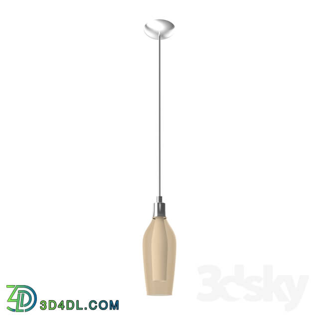 Ceiling light - 95391 LED suspension PONTEVEDRA_ 1x2_5W _G9__ Ø105_ steel_ nickel matt _ glass_ amber_ white