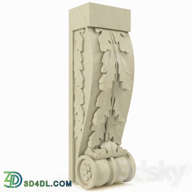 Decorative plaster - console