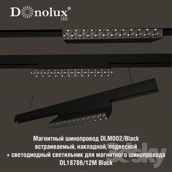 Technical lighting - Luminaire DL18786_12M for magnetic busbar trunking 