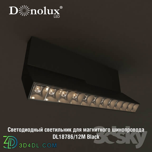 Technical lighting - Luminaire DL18786_12M for magnetic busbar trunking