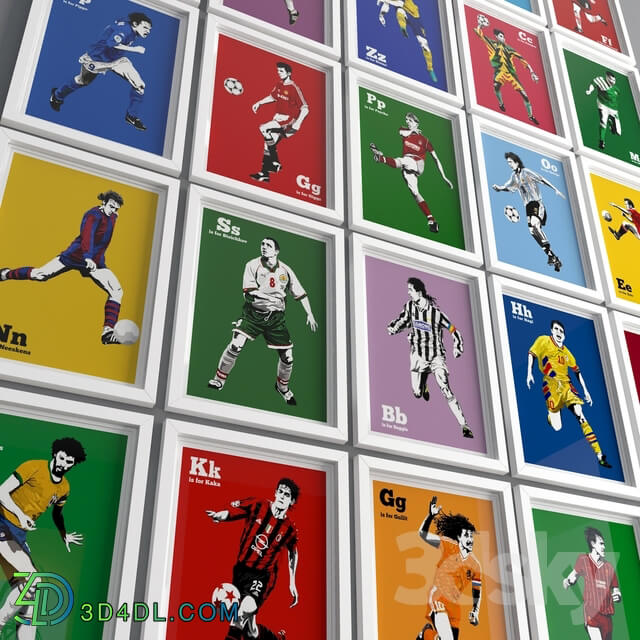 Frame - football wall frame