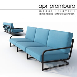 Sofa - _OM_ Aprilpromburo Traverti 3-seat sofa 