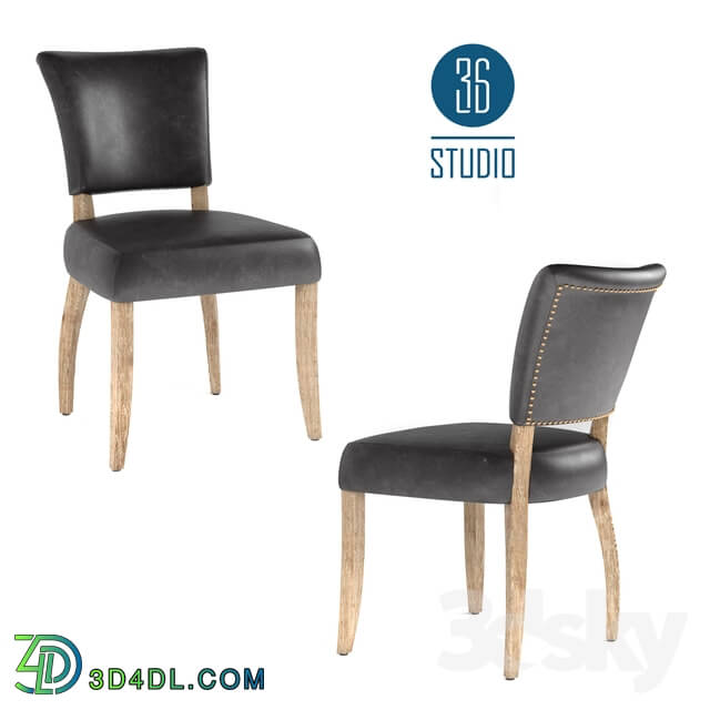 Chair - OM Leather chair model С414 from Studio 36