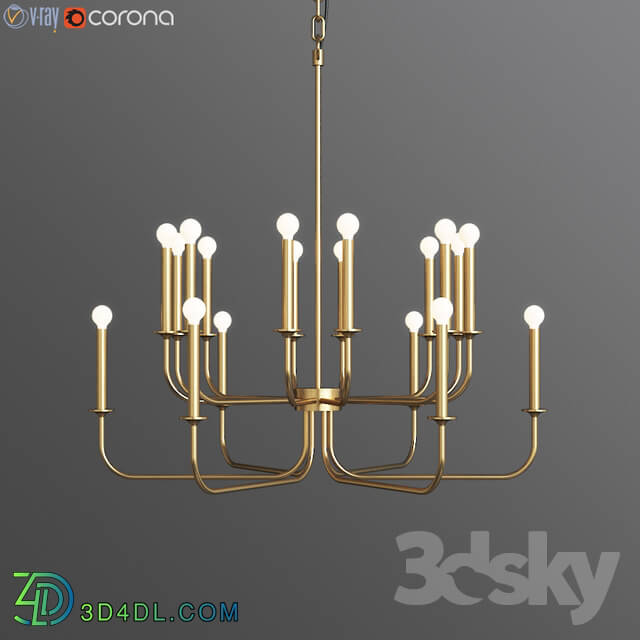 Ceiling light - Breck 2 Tier Chandelier by Arteriors