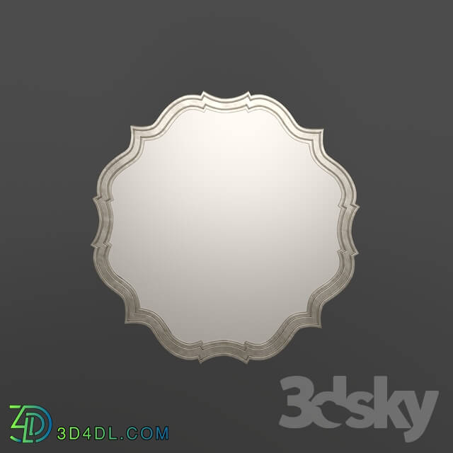 Mirror - OM Mirror Fratelli Barri RIMINI in silver leaf finish_ lacquered champagne_ FB.MR.RIM.57