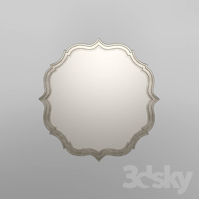 Mirror - OM Mirror Fratelli Barri RIMINI in silver leaf finish_ lacquered champagne_ FB.MR.RIM.57