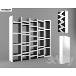 Wardrobe _ Display cabinets - REK bookcase by Reinier de Jong 