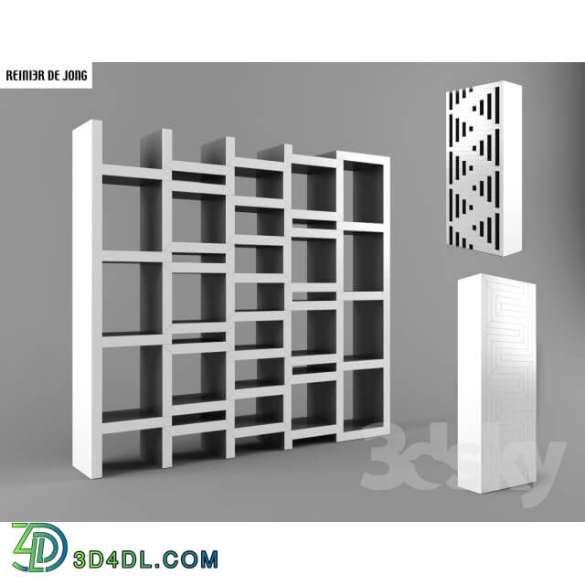 Wardrobe _ Display cabinets - REK bookcase by Reinier de Jong