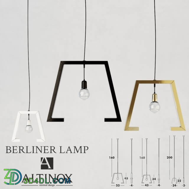 Ceiling light - Hanging lamp BERLINER LAMP by Altinox