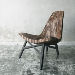 Arm chair - A chair made of recycled wood 