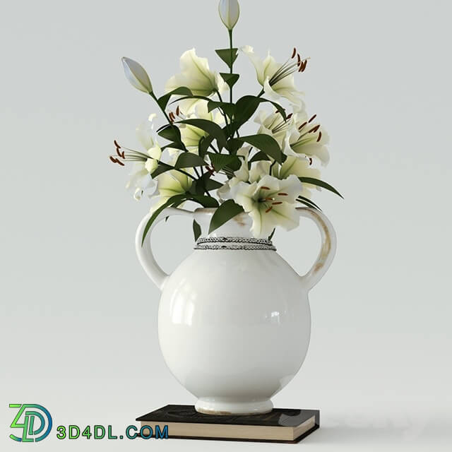 Plant - Pottery Barn _ Braided Black Elephant VaseTassel