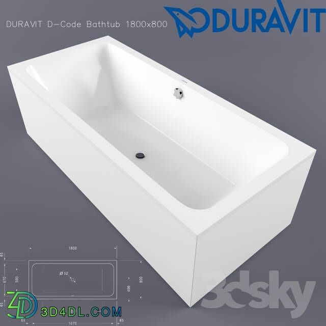 Bathtub - DURAVIT D-Code Bathtub