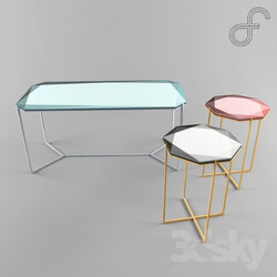 Table - geometric coffee tables _ _quot_Gem_quot__ designed by Debra Folz 