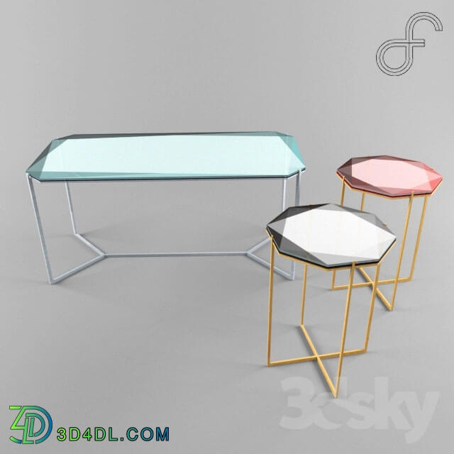 Table - geometric coffee tables _ _quot_Gem_quot__ designed by Debra Folz