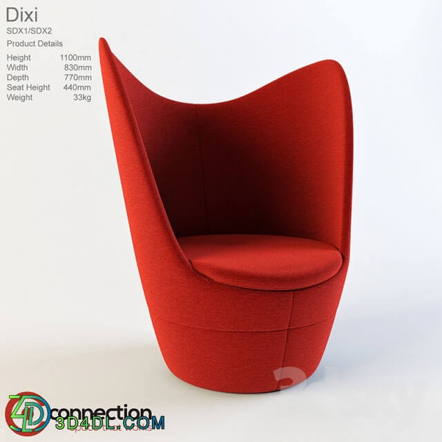 Arm chair - Dixi high back