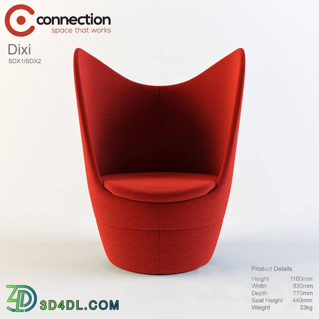 Arm chair - Dixi high back