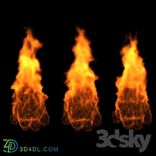 Miscellaneous - Animated fire with transparency