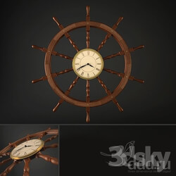 Other decorative objects - Steering Helm Clock 