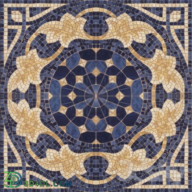 Tile - mosaic blue