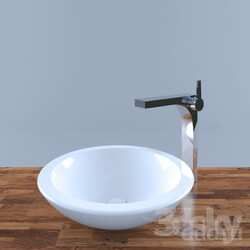 Wash basin - Loop_Friends _color White ceramicplus_ _ KEUCO EDITION 11 