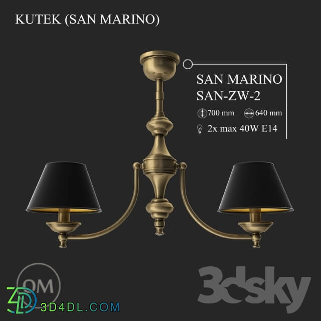 Ceiling light - KUTEK _SAN MARINO_ SAN-ZW-2