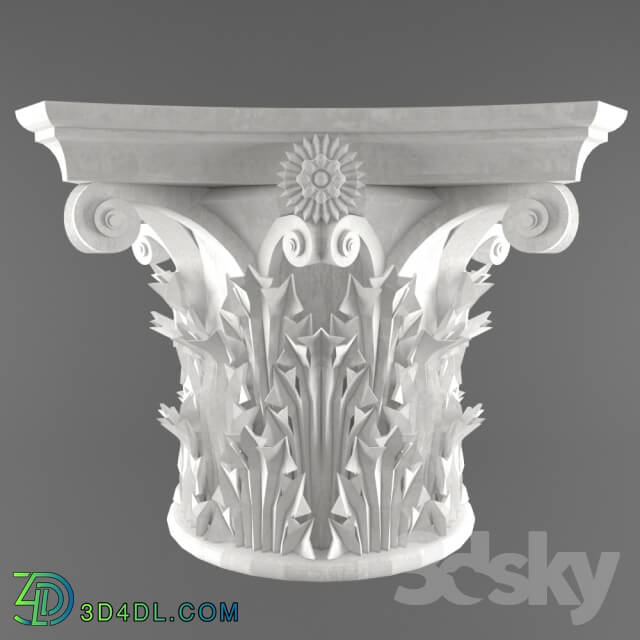 Decorative plaster - Column Roof