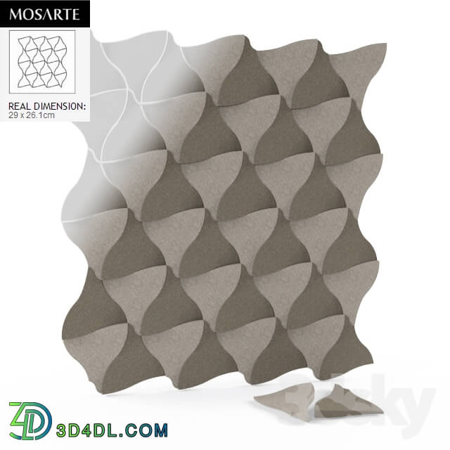 Other decorative objects - MOSARTE TILES - CANDANGO GRIGIO