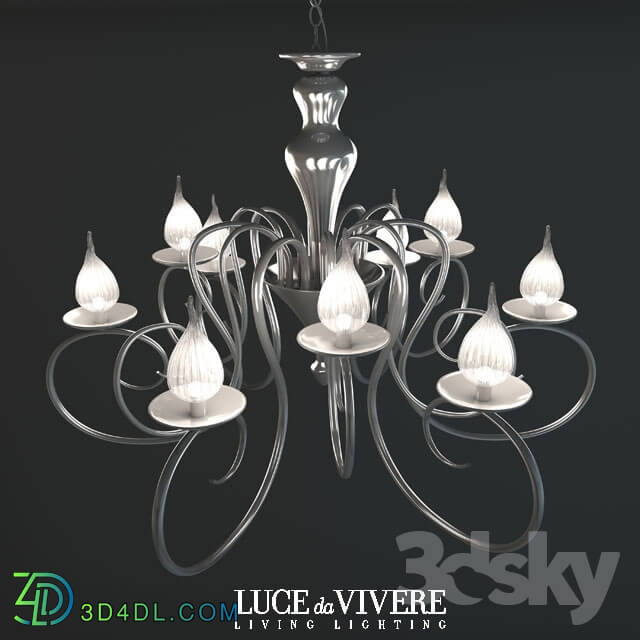 Ceiling light - Chandelier Luce da Vivere IDL 461_6 _3 cromo