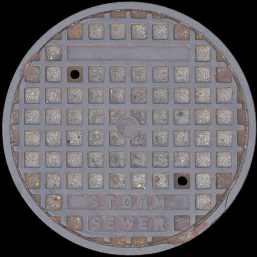 City Street Manhole Cover (001)