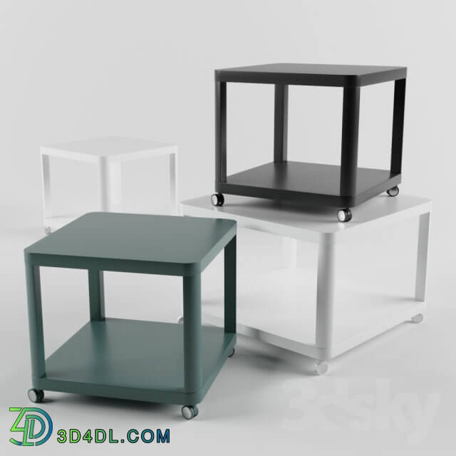 Table - IKEA TINGBY side tables on castors