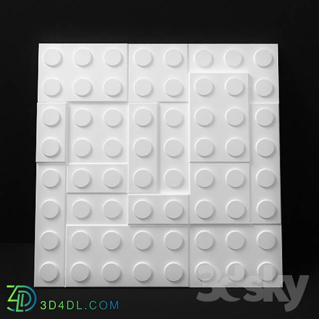 3D panel - 3D panel _quot_Lego_quot_