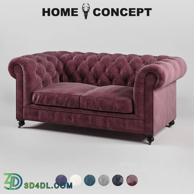 Sofa - OM Double sofa Kensington_ trimmings_ Kensington 2 Seater