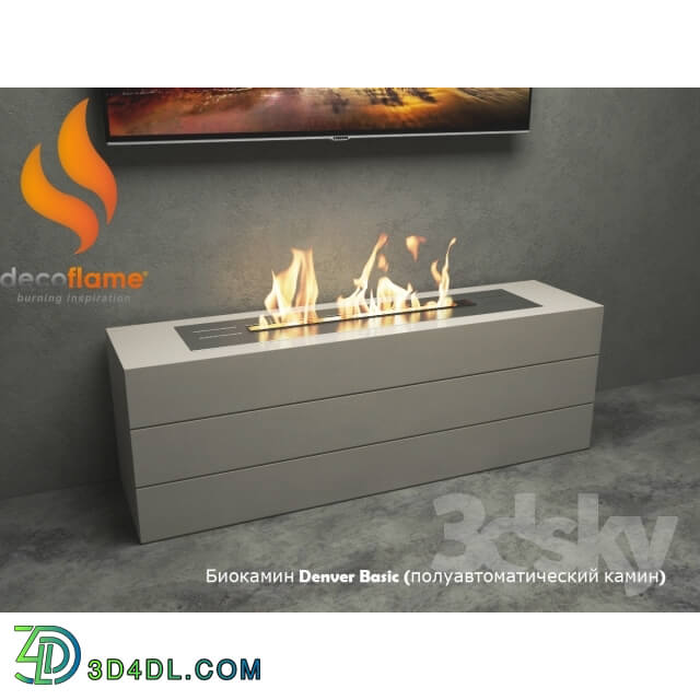 Fireplace - Bio Fireplace Denver Basic _semi-automatic fire_