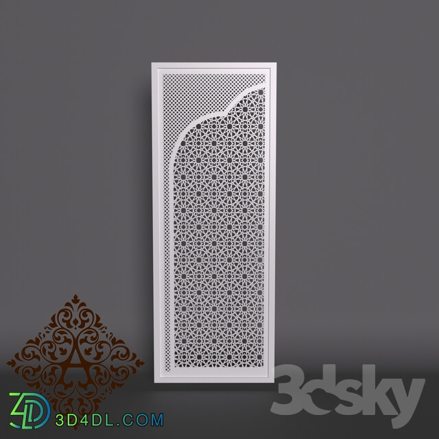 3D panel - AlteroStyle Carved panel from MDF PB0020