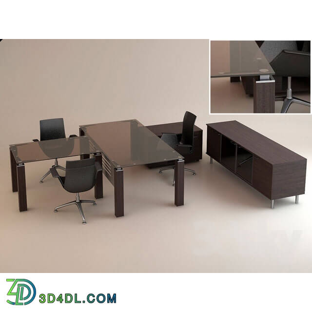 Office furniture - The Cabinet of the head of the _ TAO Glass _ Italy