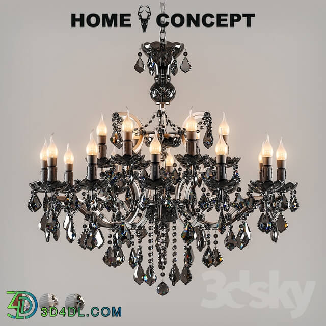 Ceiling light - OM Chandelier Crystal Medium_ Crystal Chandelier Medium