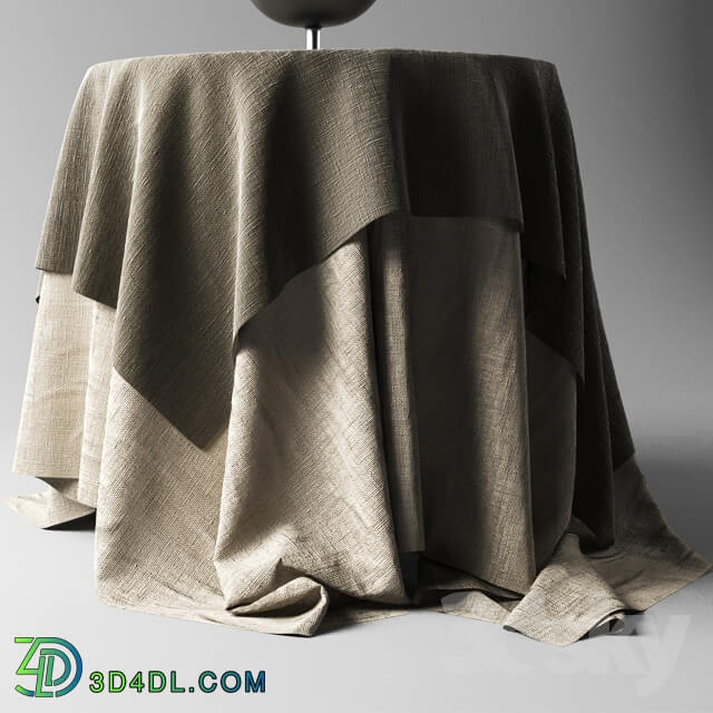 Table - Table lamp with a tablecloth