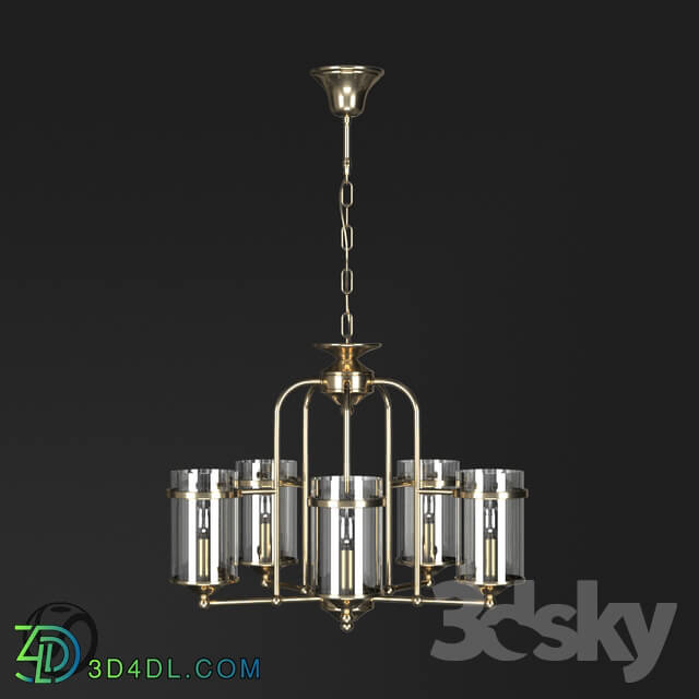 Ceiling light - Chandelier with 5 lamps by Terandpet