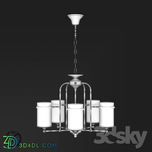 Ceiling light - Chandelier with 5 lamps by Terandpet