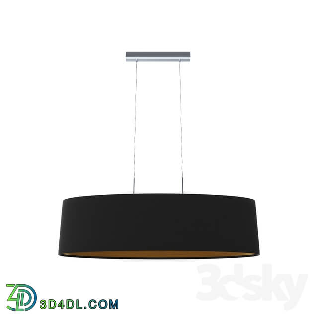 Ceiling light - 94916 PASTERI suspension_ 2x60W _E27__ 1000x280_ nickel matt _ textile_ white_ copper