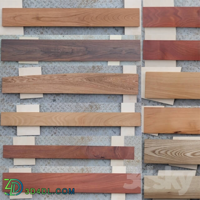Wood - Boards of various tree species