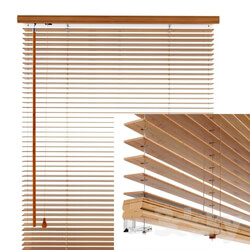 Curtain - Wooden Blinds 