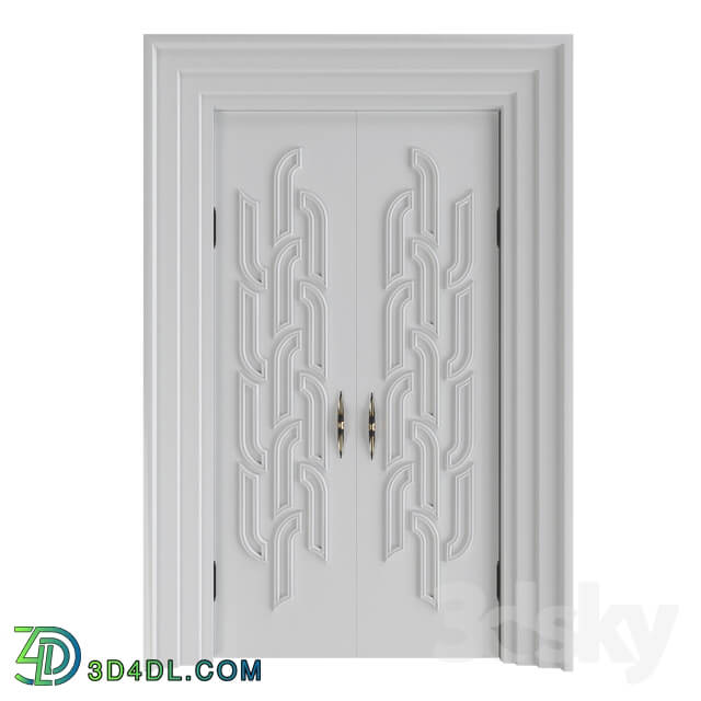 Decorative plaster - Door decoration RODECOR Lalique 76434AR