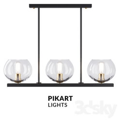 Ceiling light - Lamp 3glass R_ art. 4634. by Pikartlights 