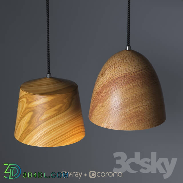 Ceiling light - Wooden pendant lights