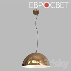 Ceiling light - OHM Suspended luminaire Eurosvet 50147_3 Gold Cupola 